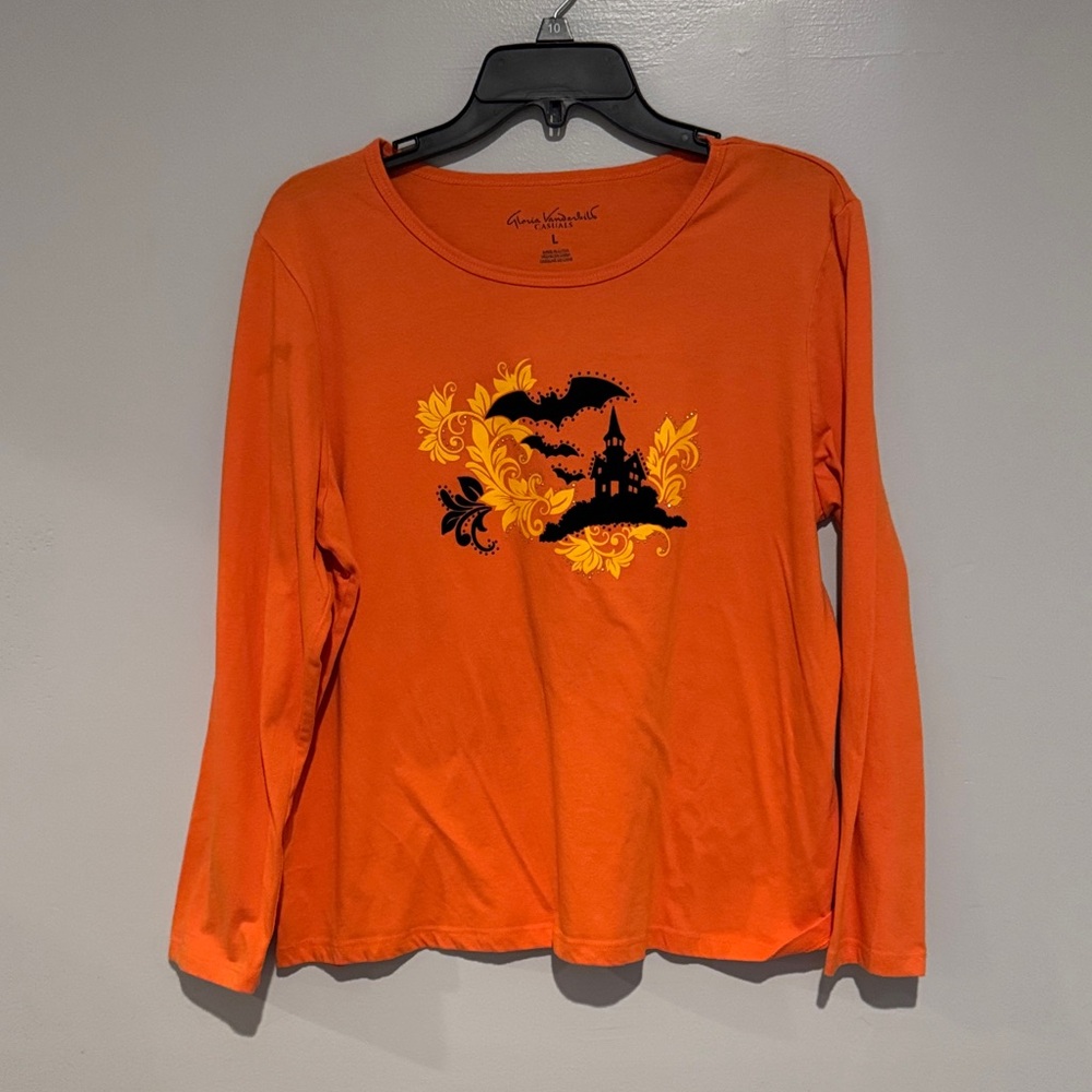 Gloria Vanderbilt Vibrant Orange Casual Top